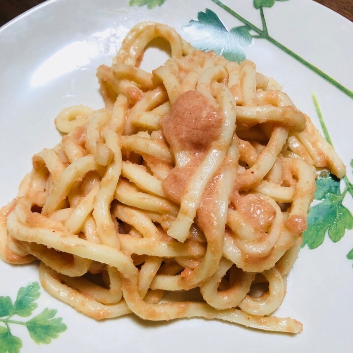 簡単 明太子バターうどん レシピ 作り方 By Noa 1021 楽天レシピ